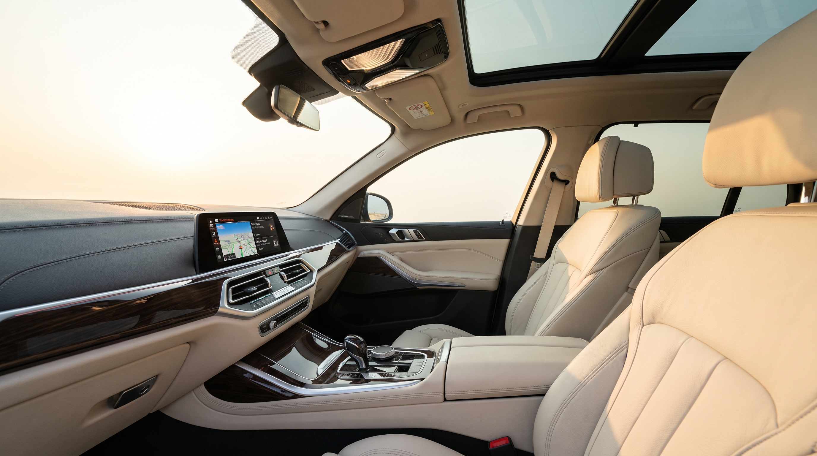 Interior detail โ leather restored